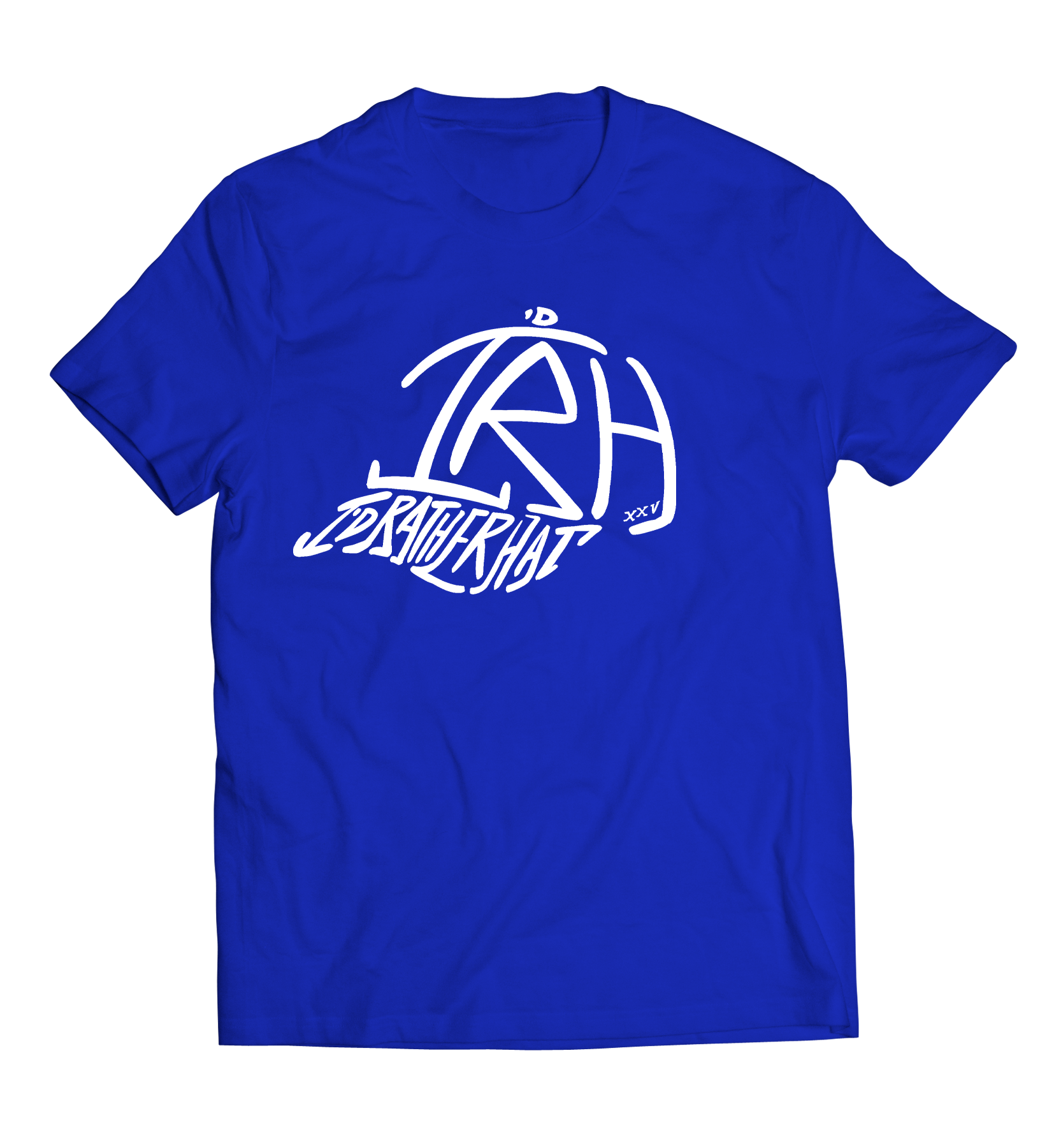 I'D Rather Hat - Blue tee | White Logo