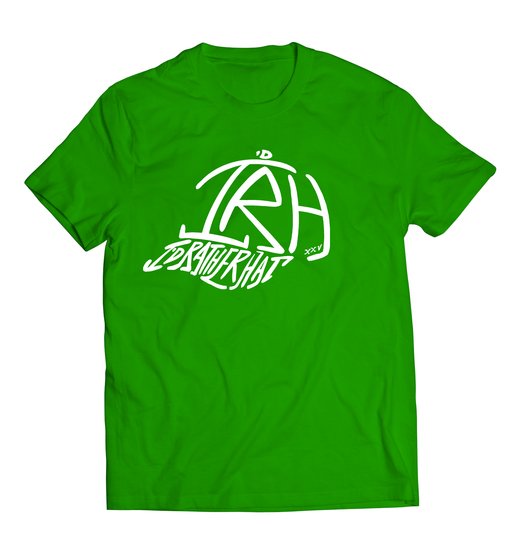 I'D Rather Hat - Green tee | White Logo