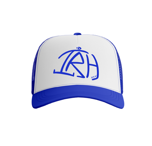 I'D Rather Hat - Blue Hat | White Logo