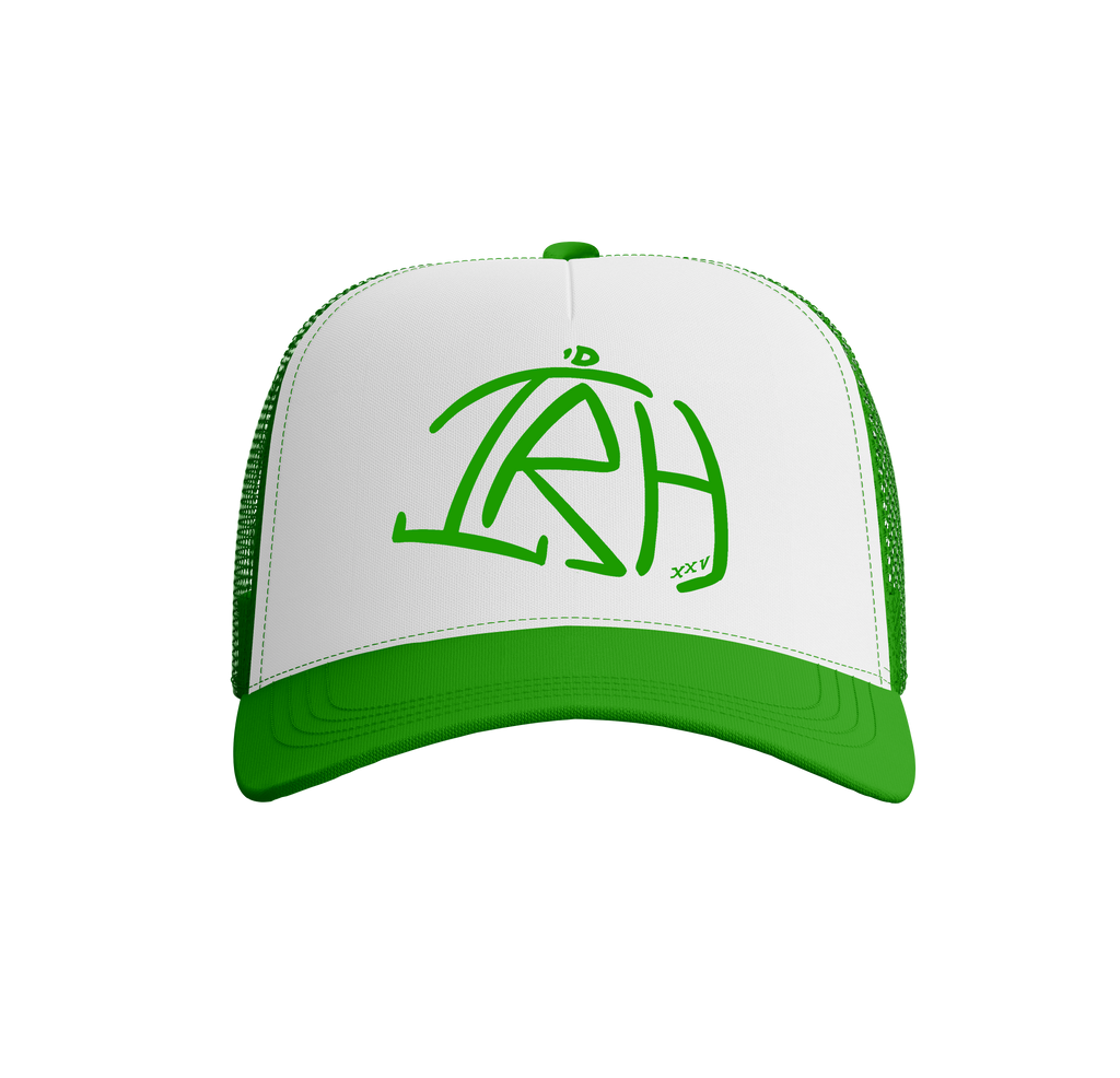 I'D Rather Hat - Green Hat | White Logo