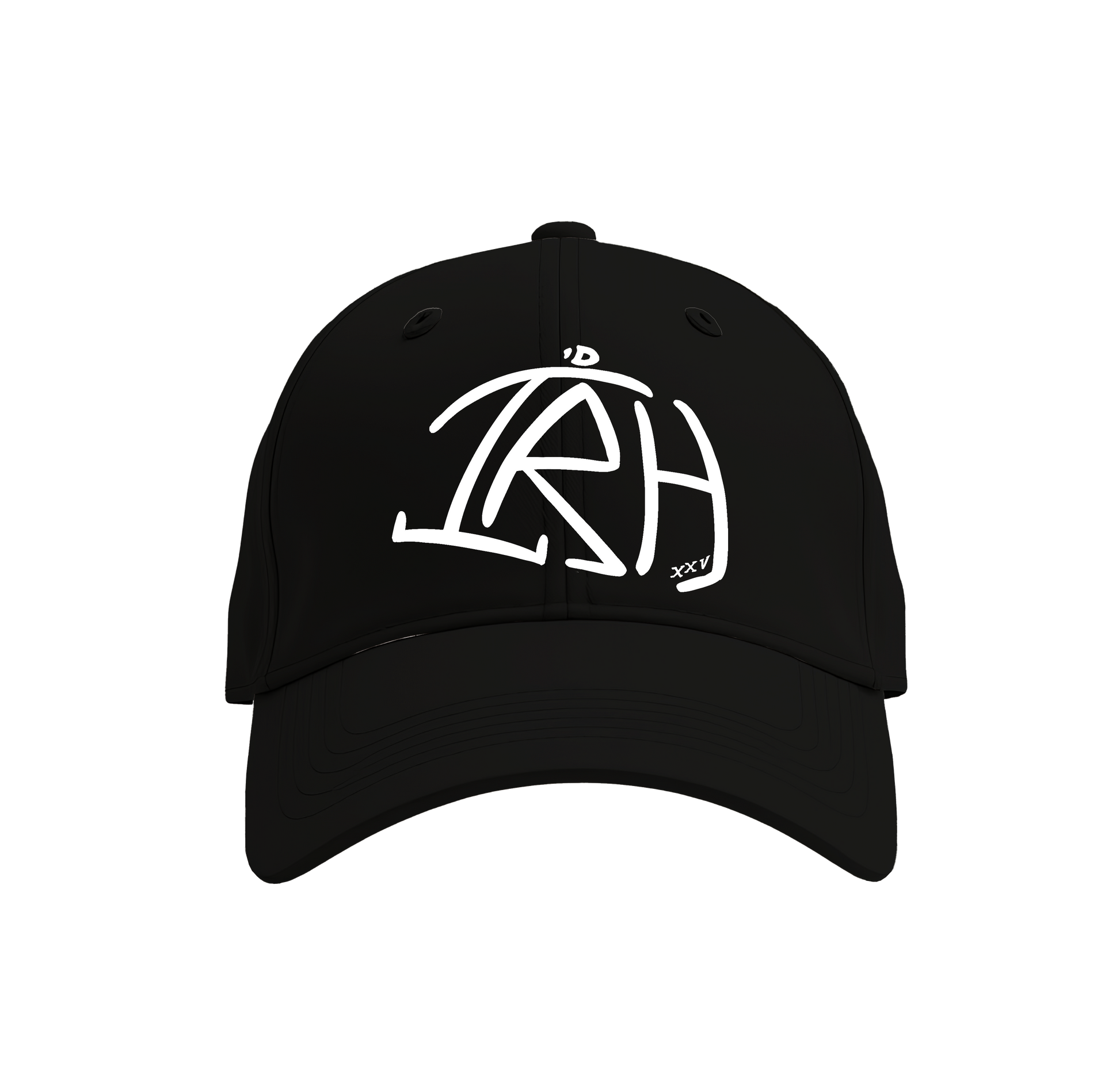 I'D Rather Hat - Black + White Dad Hat