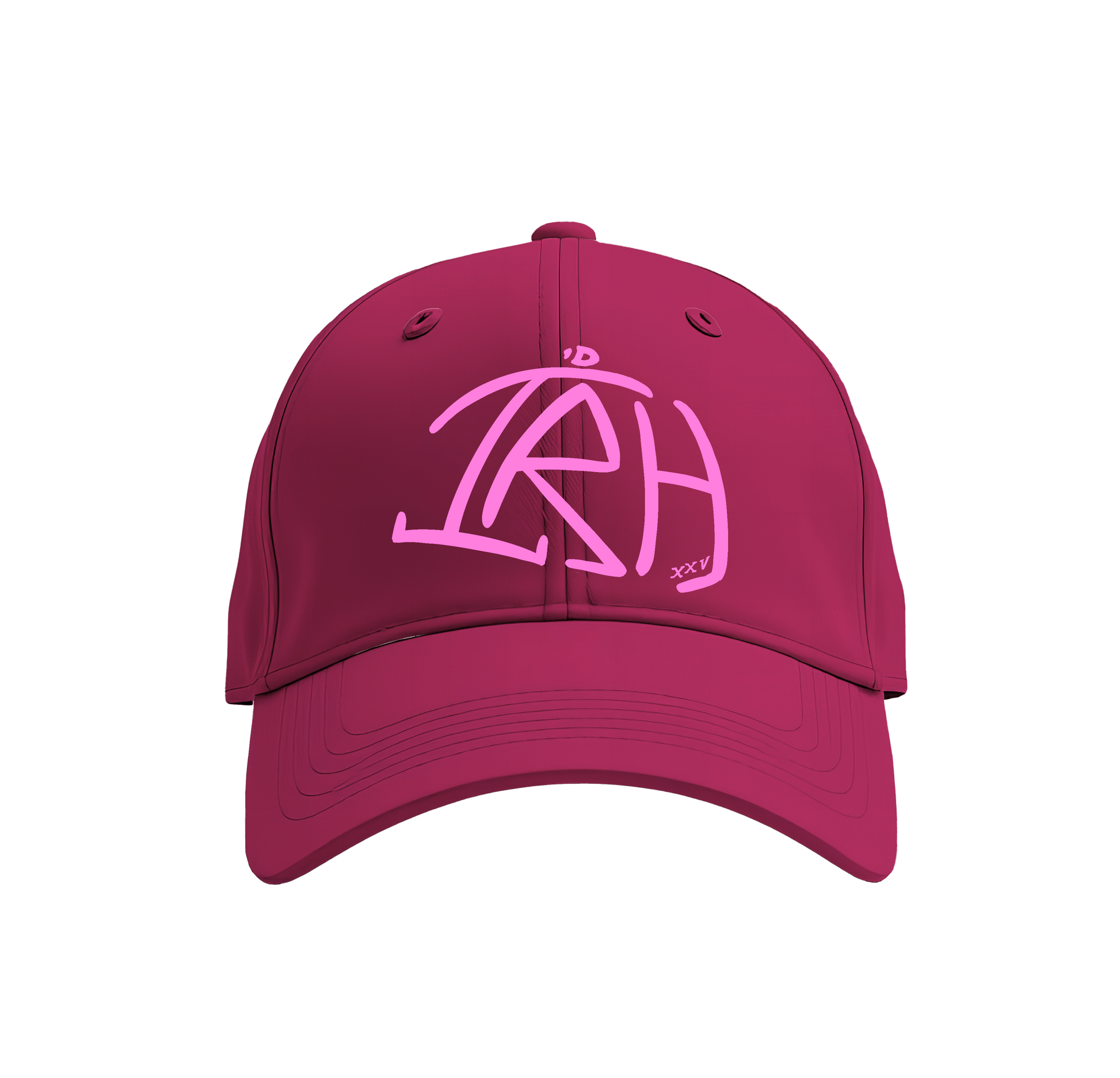 I'D Rather Hat - Burgundy + Pink