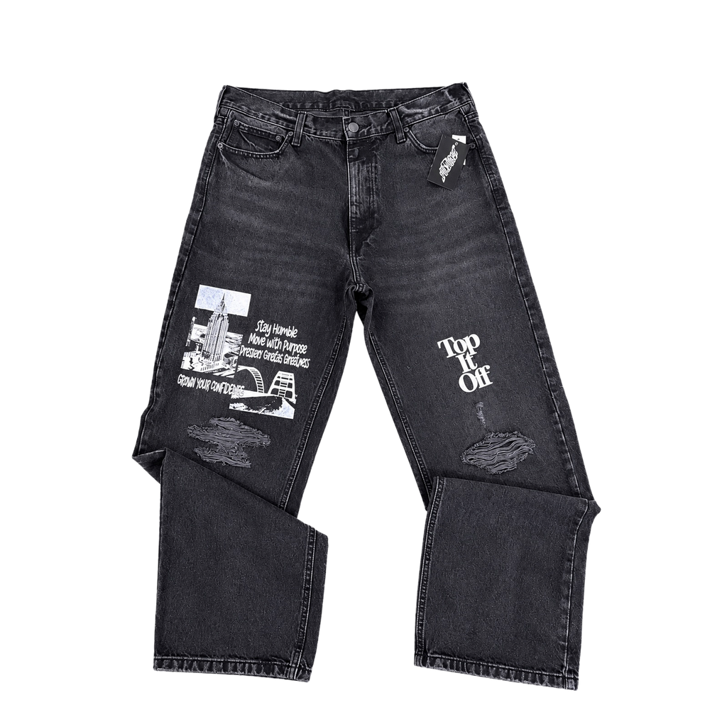 Top it off BAGGY DENIM