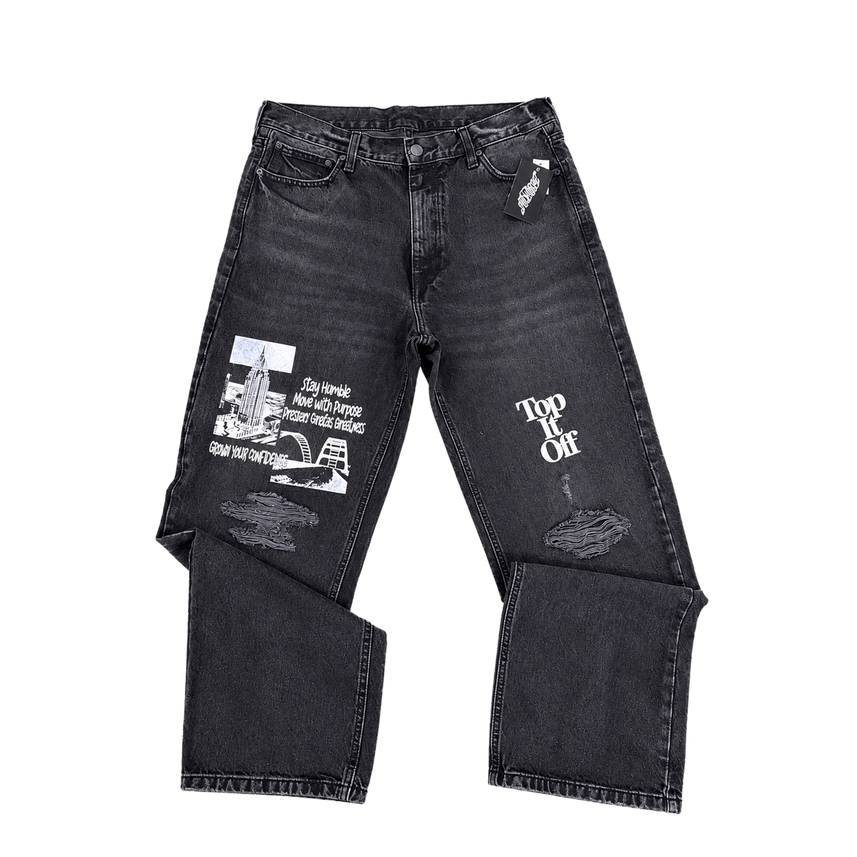 Top it off BAGGY DENIM