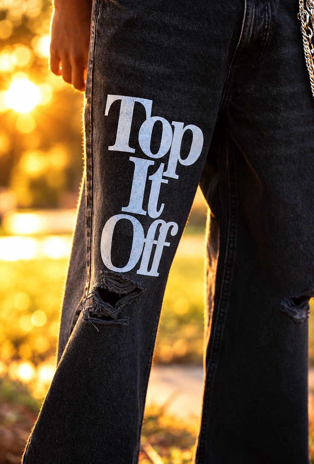 Top it off BAGGY DENIM