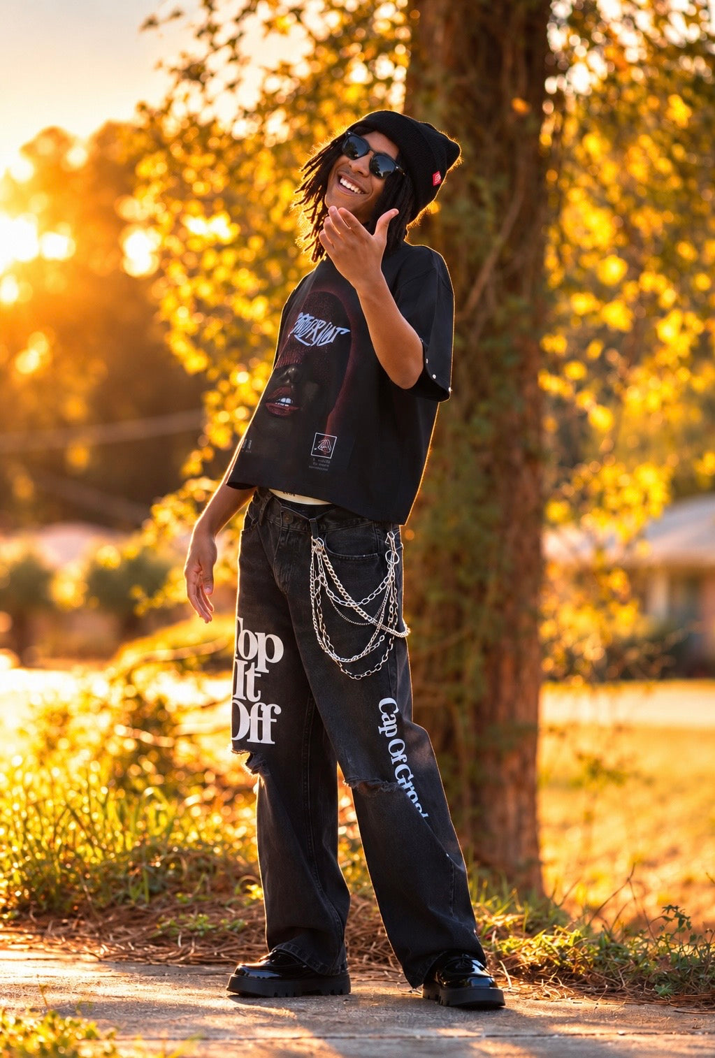 Top it off BAGGY DENIM